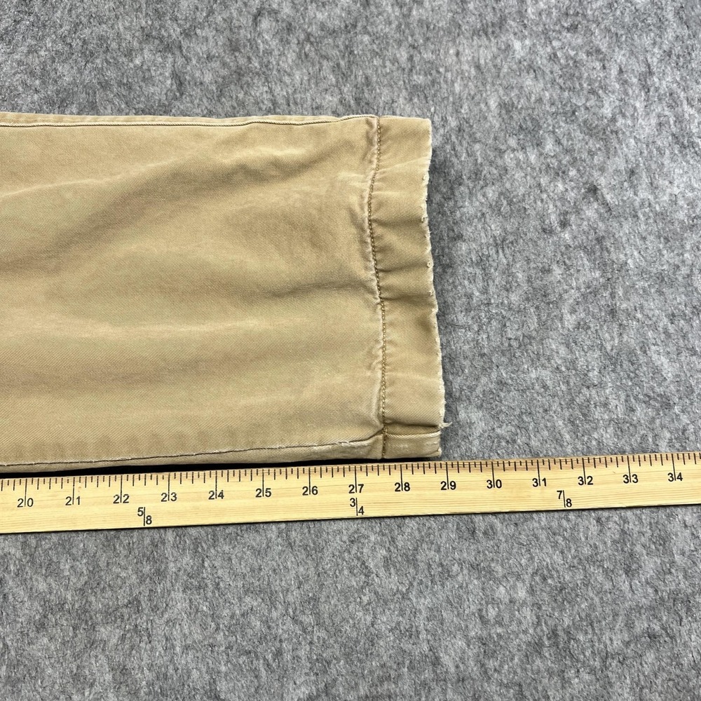 Vintage J Crew Pants Mens 32x30 Beige Khaki Flannel Lined Chino Winter Thermal - Picture 15 of 16